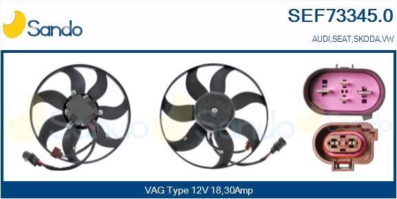 Sando SEF73345.0 Hub, engine cooling fan wheel SEF733450