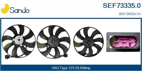 Sando SEF73335.0 Hub, engine cooling fan wheel SEF733350