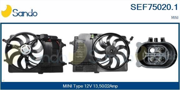 Sando SEF75020.1 Electric Motor, radiator fan SEF750201