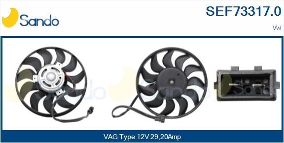 Sando SEF73317.0 Hub, engine cooling fan wheel SEF733170