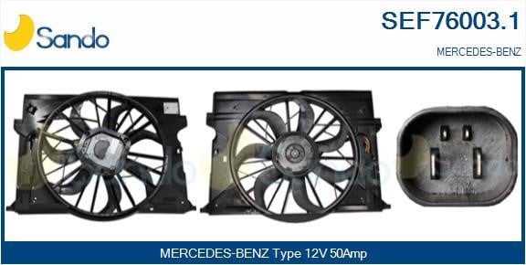 Sando SEF76003.1 Electric Motor, radiator fan SEF760031