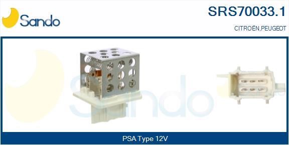 Sando SRS70033.1 Resistor, interior blower SRS700331