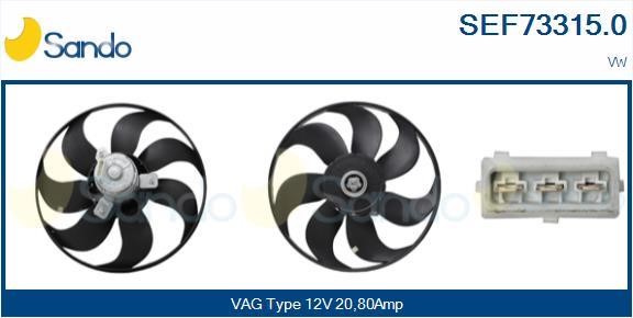 Sando SEF73315.0 Hub, engine cooling fan wheel SEF733150
