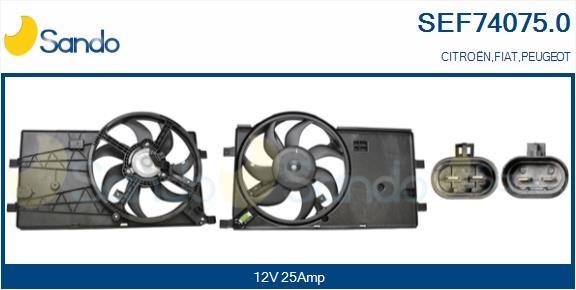 Sando SEF74075.0 Electric Motor, radiator fan SEF740750