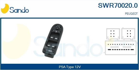 Sando SWR70020.0 Power window button SWR700200