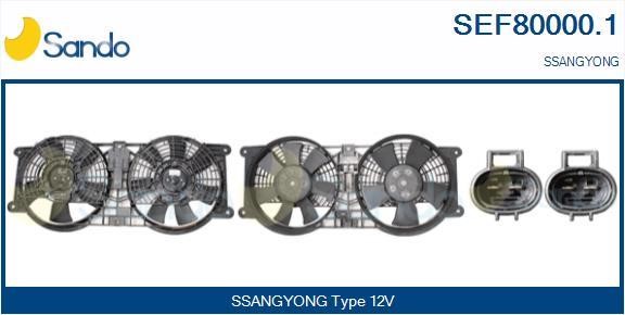 Sando SEF80000.1 Electric Motor, radiator fan SEF800001