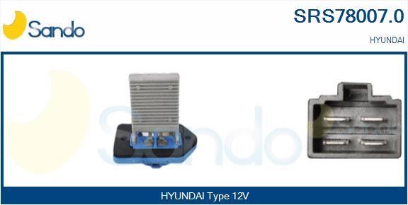 Sando SRS78007.0 Resistor, interior blower SRS780070