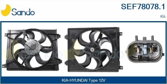 Sando SEF78078.1 Electric Motor, radiator fan SEF780781