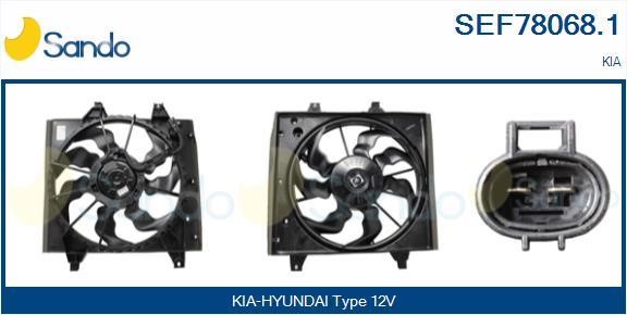 Sando SEF78068.1 Electric Motor, radiator fan SEF780681