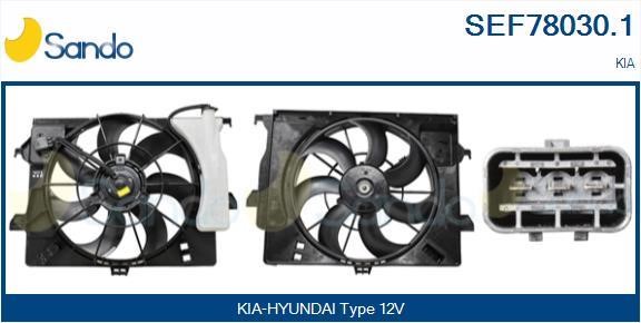 Sando SEF78030.1 Electric Motor, radiator fan SEF780301