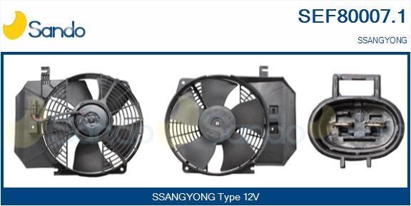 Sando SEF80007.1 Electric Motor, radiator fan SEF800071