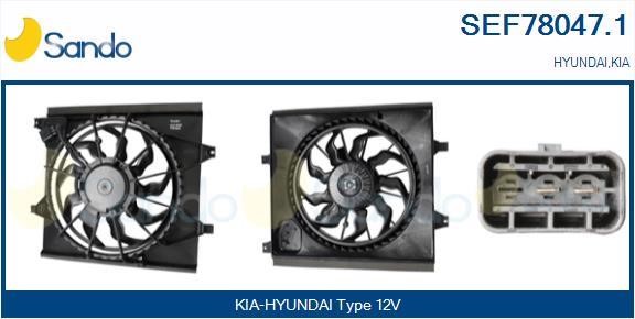 Sando SEF78047.1 Electric Motor, radiator fan SEF780471