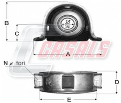 Casals ST65 Cardan shaft suspension ST65