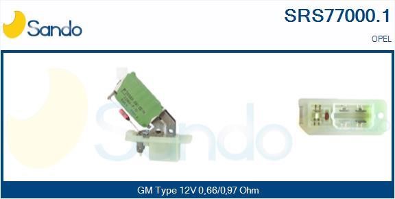 Sando SRS77000.1 Resistor, interior blower SRS770001