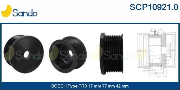 Sando SCP10921.0 Belt pulley generator SCP109210