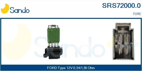 Sando SRS72000.0 Resistor, interior blower SRS720000