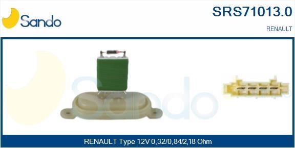 Sando SRS71013.0 Resistor, interior blower SRS710130