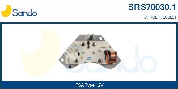 Sando SRS70030.1 Resistor, interior blower SRS700301