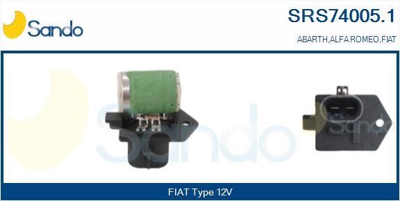 Sando SRS74005.1 Pre-resistor, electro motor radiator fan SRS740051