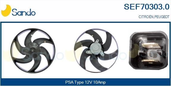 Sando SEF70303.0 Hub, engine cooling fan wheel SEF703030