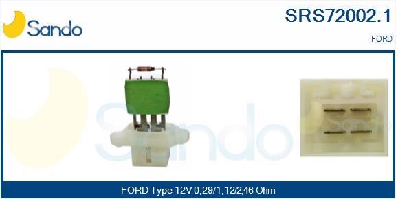 Sando SRS72002.1 Resistor, interior blower SRS720021