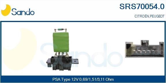 Sando SRS70054.0 Resistor, interior blower SRS700540