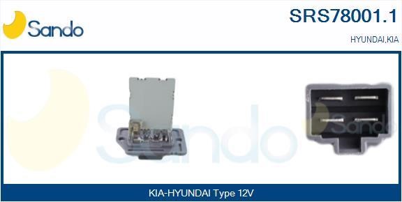 Sando SRS78001.1 Resistor, interior blower SRS780011