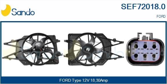 Sando SEF72018.0 Electric Motor, radiator fan SEF720180