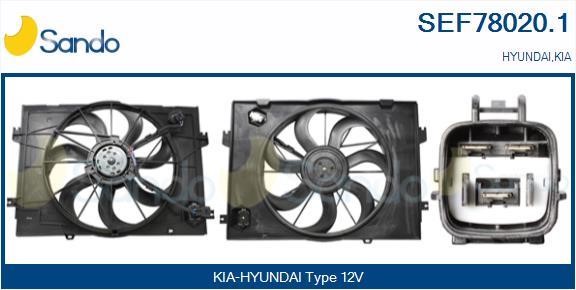 Sando SEF78020.1 Electric Motor, radiator fan SEF780201