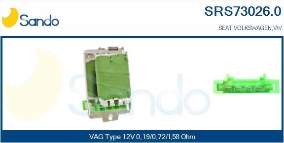 Sando SRS73026.0 Resistor, interior blower SRS730260