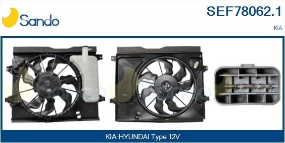 Sando SEF78062.1 Electric Motor, radiator fan SEF780621