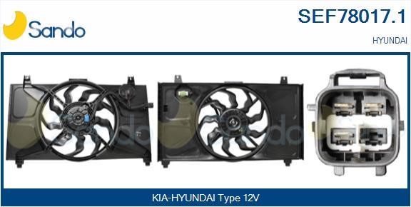 Sando SEF78017.1 Electric Motor, radiator fan SEF780171
