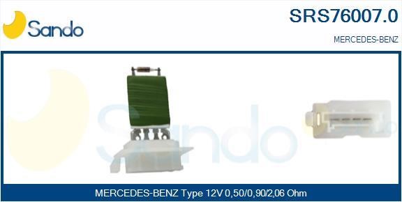 Sando SRS76007.0 Resistor, interior blower SRS760070