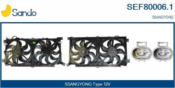 Sando SEF80006.1 Electric Motor, radiator fan SEF800061