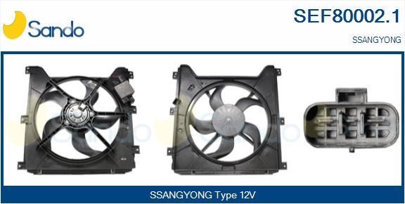 Sando SEF80002.1 Electric Motor, radiator fan SEF800021