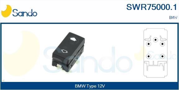 Sando SWR75000.1 Power window button SWR750001