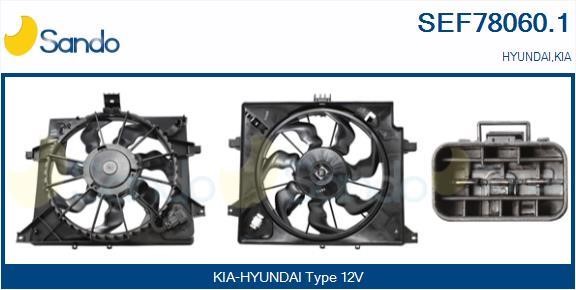 Sando SEF78060.1 Electric Motor, radiator fan SEF780601