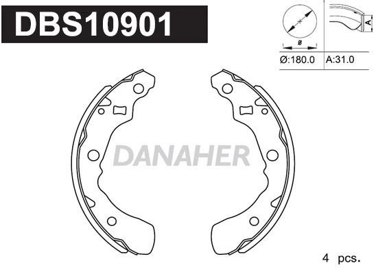 Danaher DBS10901 Brake shoe set DBS10901