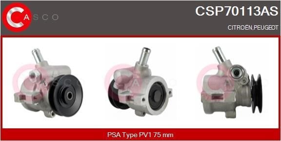 Casco CSP70113AS Hydraulic Pump, steering system CSP70113AS