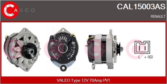 Casco CAL15003AS Alternator CAL15003AS