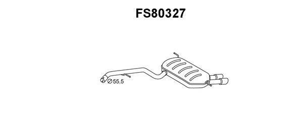 Faurecia FS80327 End Silencer FS80327