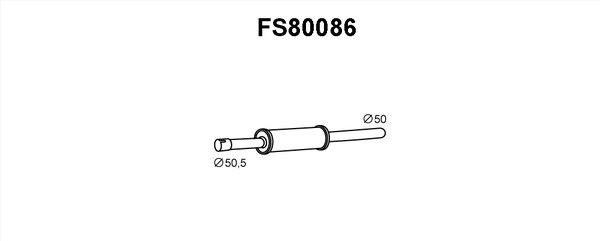 Faurecia FS80086 Front Silencer FS80086