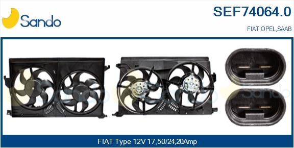 Sando SEF74064.0 Electric Motor, radiator fan SEF740640