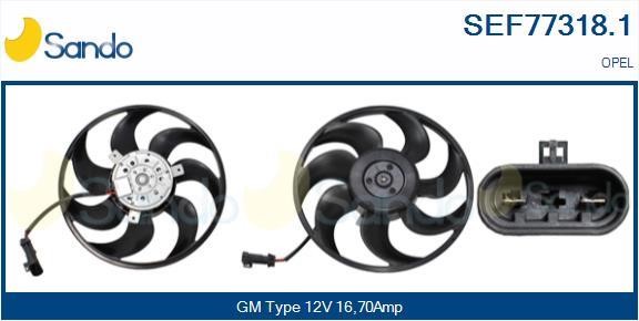 Sando SEF77318.1 Hub, engine cooling fan wheel SEF773181