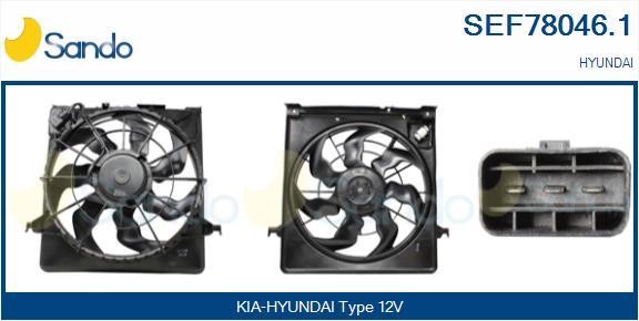 Sando SEF78046.1 Electric Motor, radiator fan SEF780461