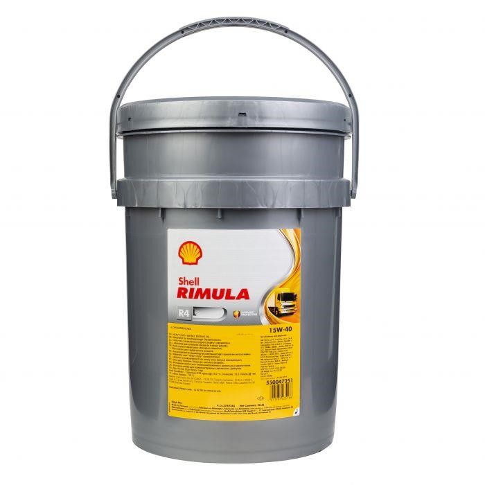 Shell 550047251 Engine oil Shell Rimula R4 L 15W-40 API CJ-4, ACEA E9/ E7, 20 L. 550047251