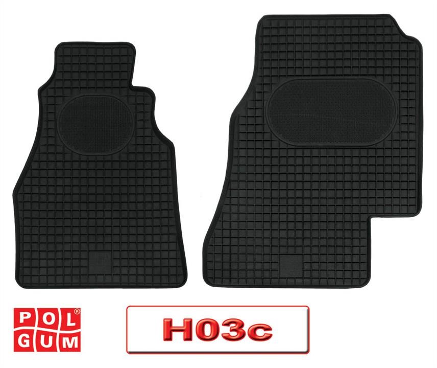 Polgum H03C Rubber floor mats, set H03C