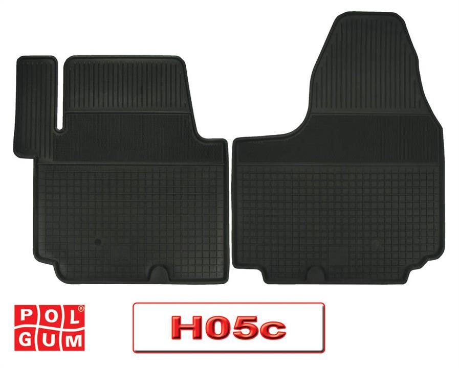 Polgum H05C Rubber floor mats, set H05C