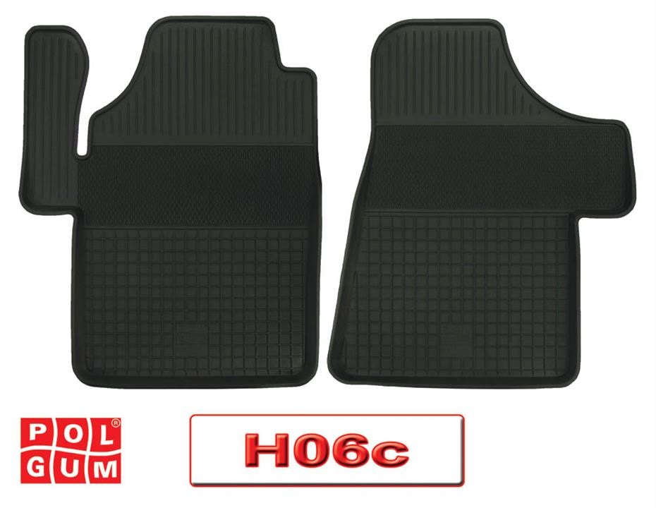 Polgum H06C Rubber floor mats, set H06C