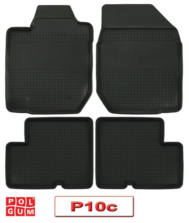 Polgum P10C Rubber floor mats, set P10C